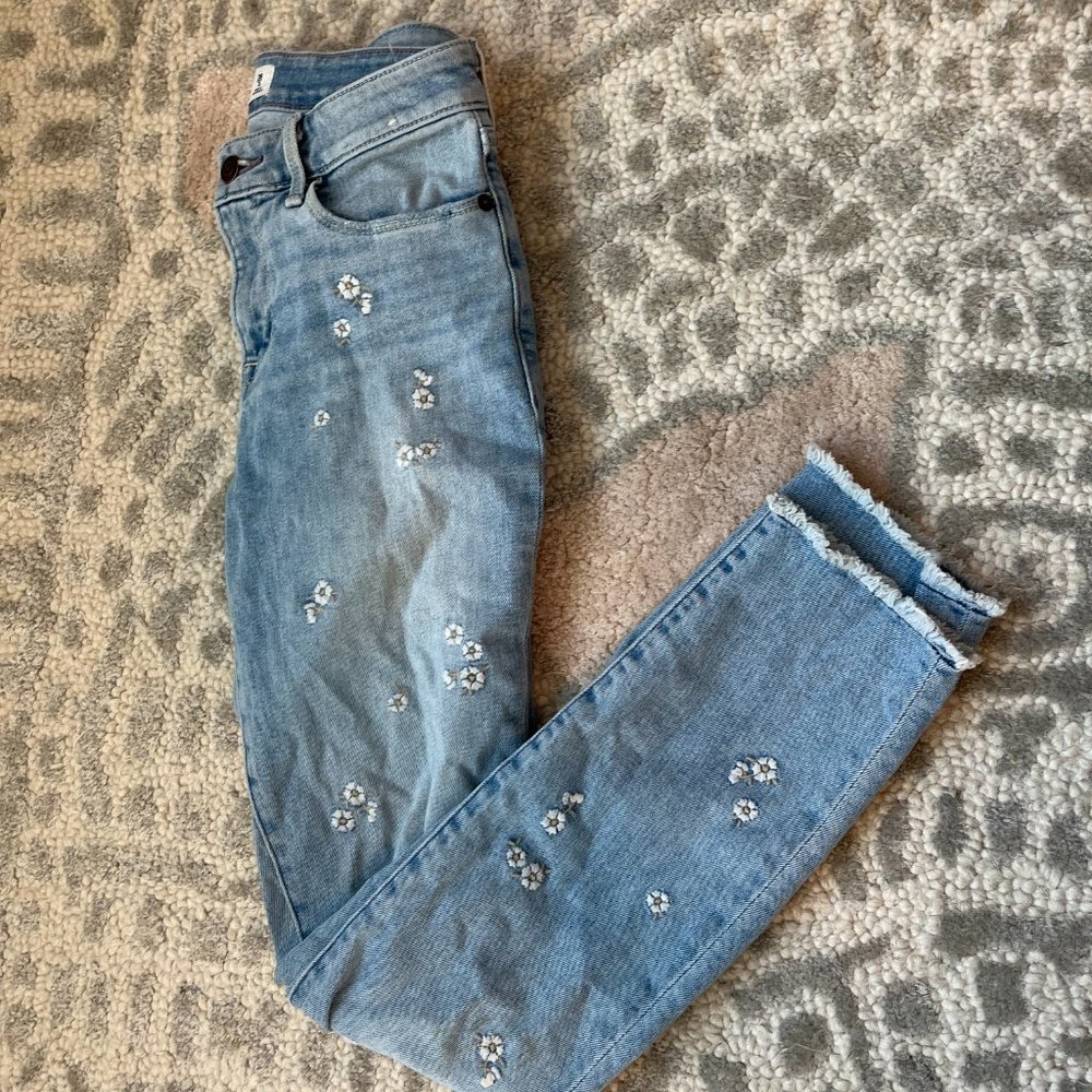 Mid Rise Super Skinny Ankle Jeans